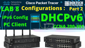 Lire la suite à propos de l’article Configuration de DHCPv6 sur deux routeurs  avec Cisco Packet Tracer