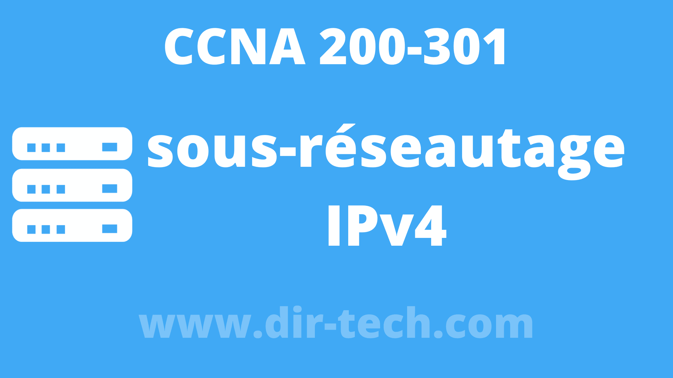 Configuration et vérification d’adressage et sous-réseautage IPv4