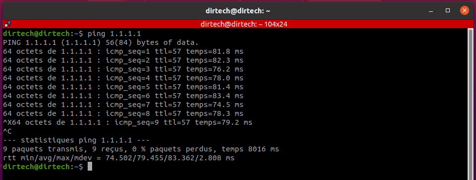 Verification of client OS IP settings