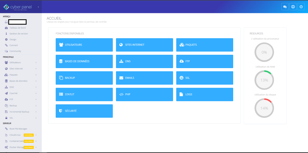 Cyberpanel : revue et avis 