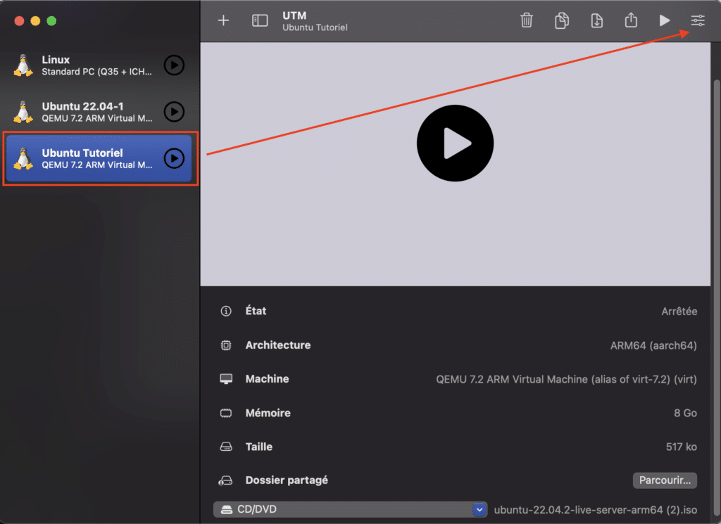  install Ubuntu macOS M1 UTM