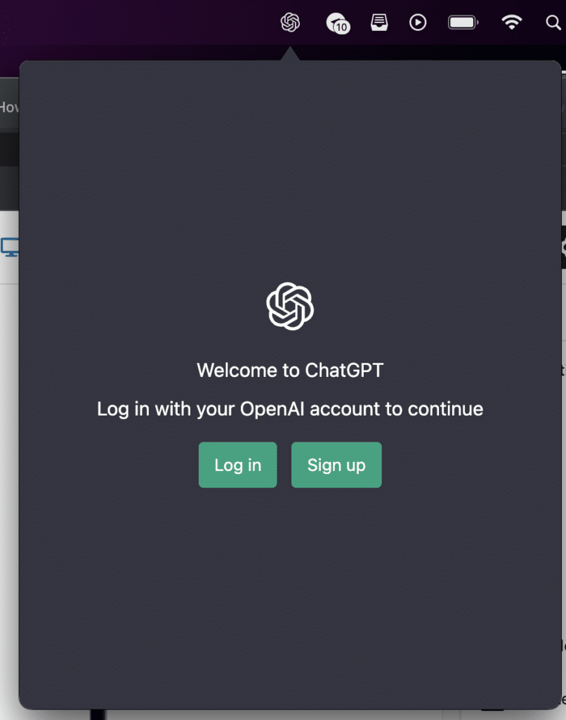 install ChatGPT macOS application