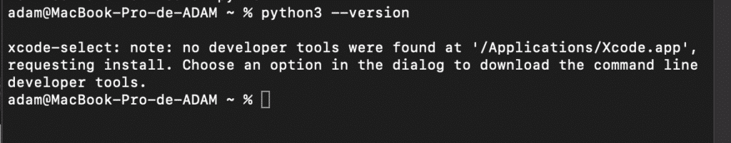 Installer Python 3 sur macOS Ventura