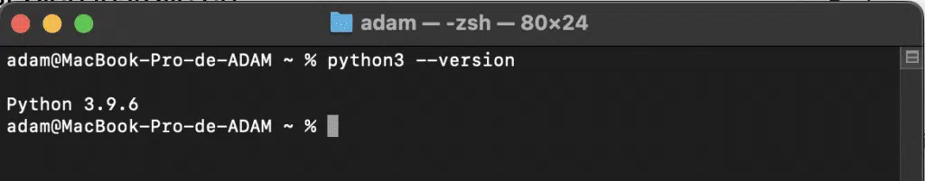 Installer Python 3 sur macOS Ventura