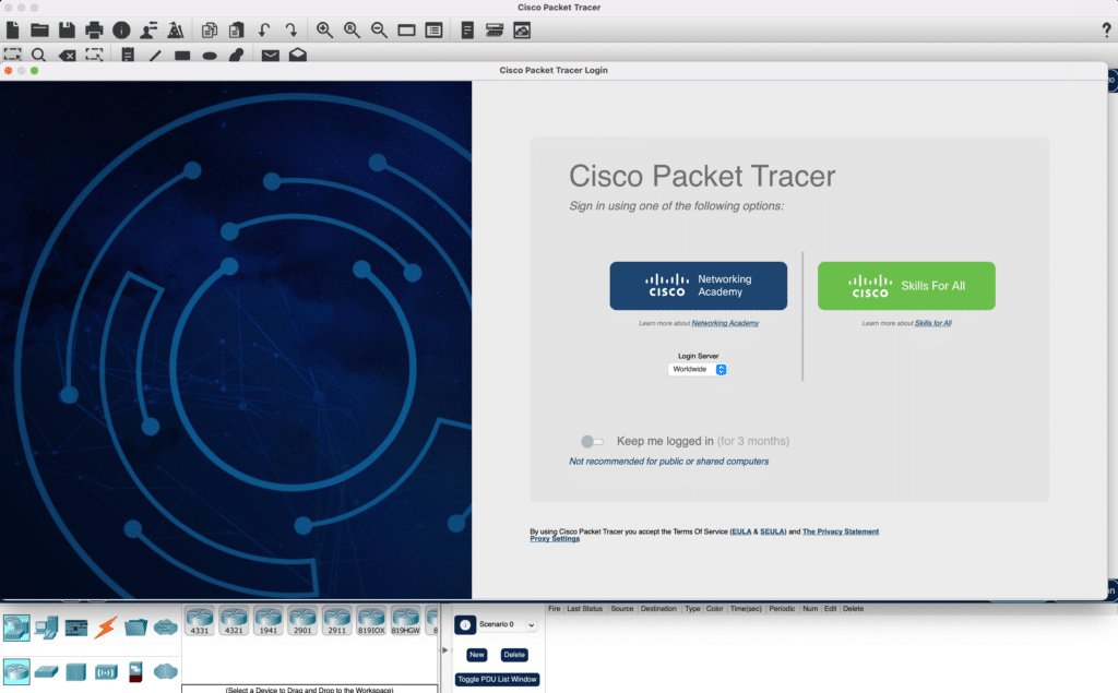 installer Cisco Packet Trace sur macOS