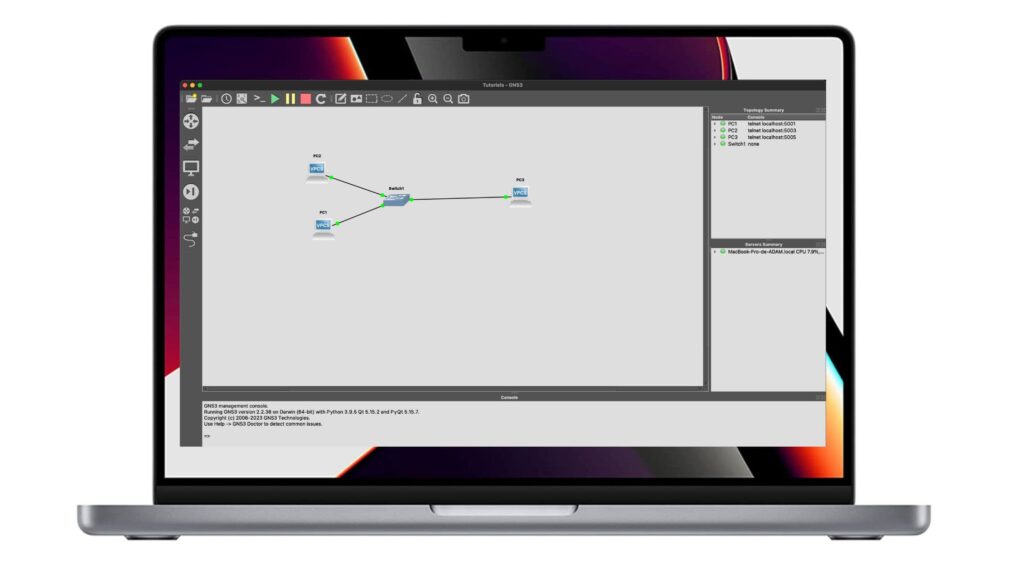 Comment installer GNS3 GUI sur macOS, MacBook M1 et M2 (1)