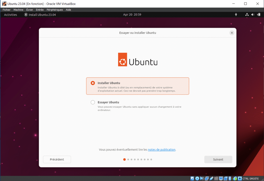 Comment installer Ubuntu 23.04 Lunar Lobster ?