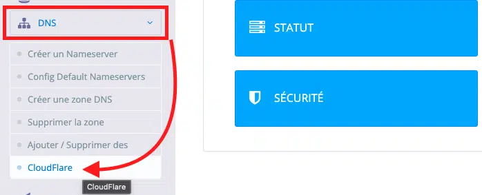 Configurer le serveur DNS CyberPanel en utilisant Cloudflare