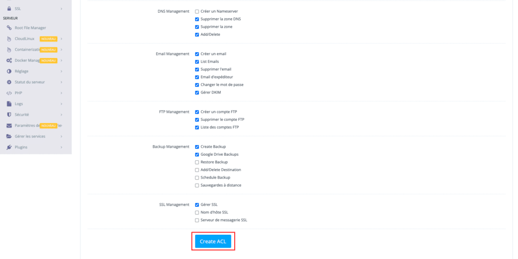 Modifier l'utilisateur du CyberPanel