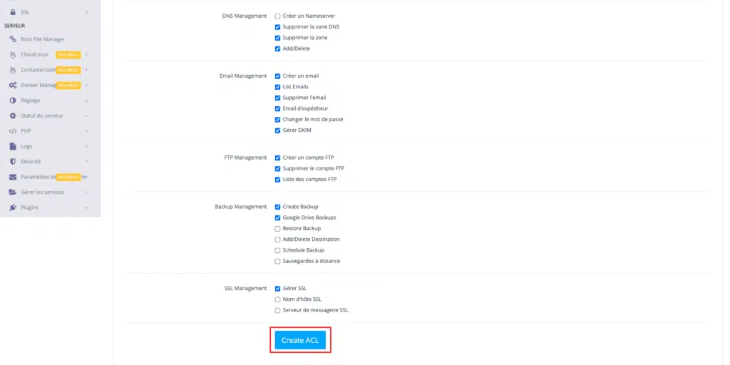 Modifier l'utilisateur du CyberPanel