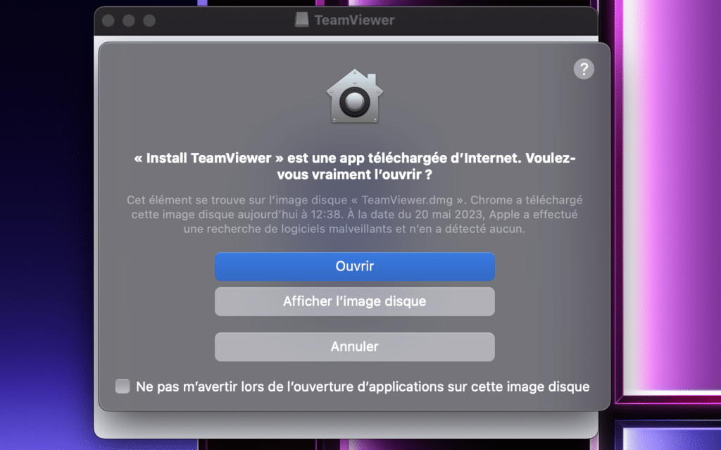 Comment installer TeamViewer sur macOS M1 ou M2 ?