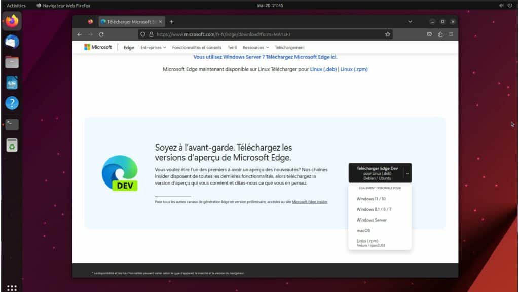 Comment installer Microsoft Edge sur Ubuntu