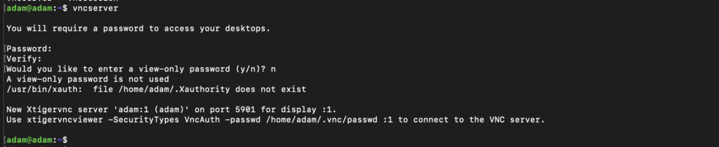 install and configure Ubuntu VNC