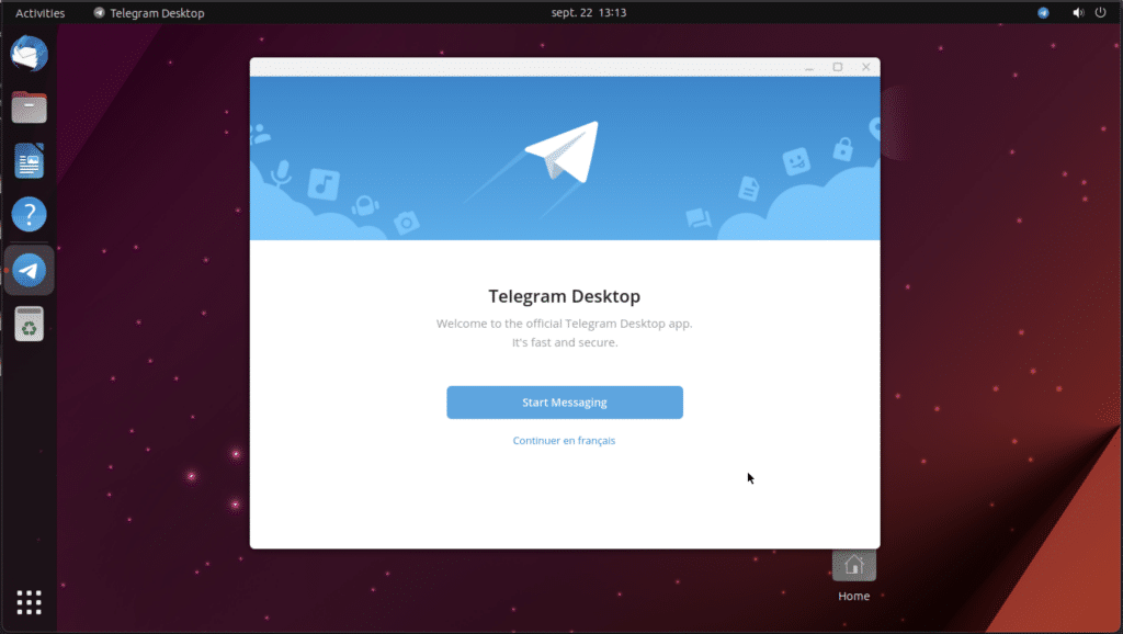 Installer Telegram Ubuntu 23.04