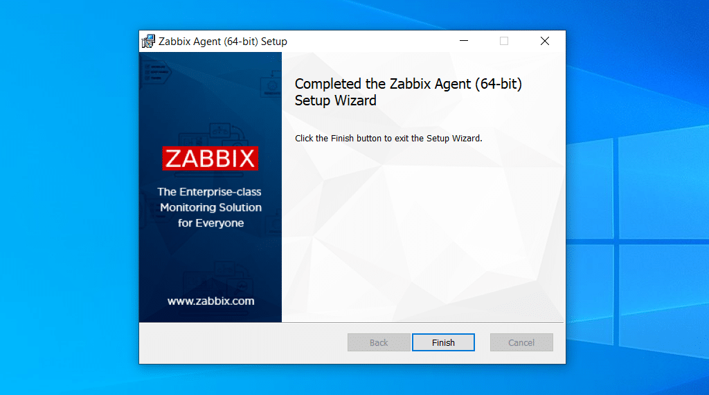 How do I install and configure the Zabbix agent on Windows?
