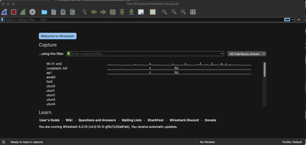 Comment installer Wireshark sur Mac M1, M2 et autres ?