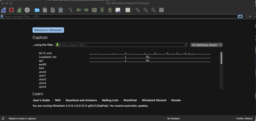 Comment installer Wireshark sur Mac M1, M2 et autres ?