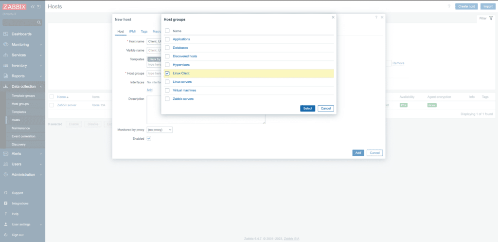 How do I install and configure the Zabbix agent on Ubuntu 22.04?