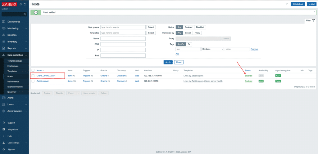 How do I install and configure the Zabbix agent on Ubuntu 22.04?