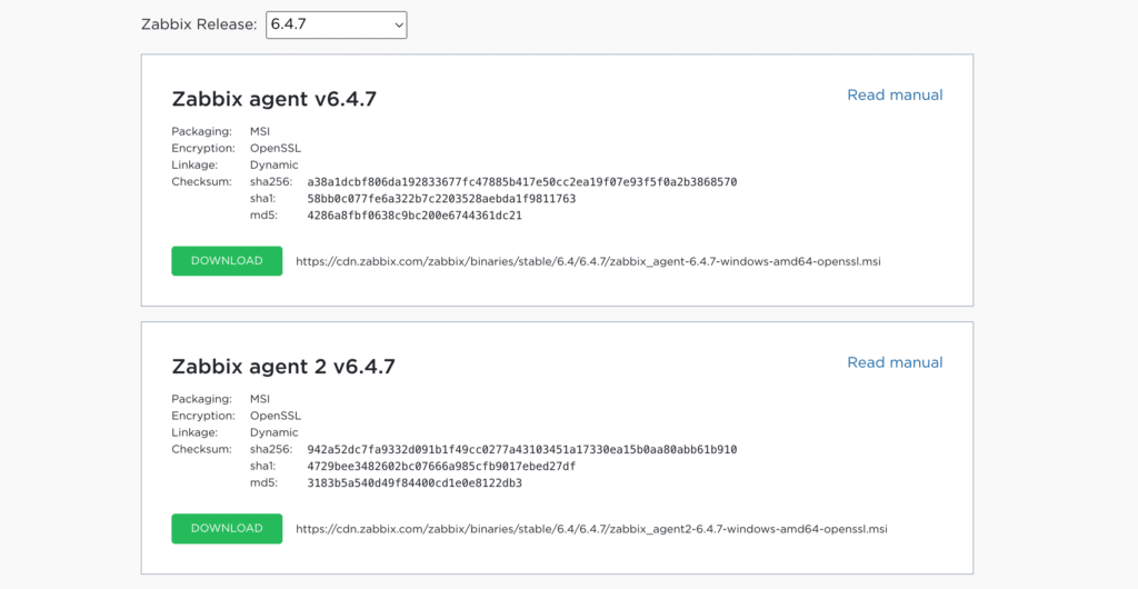 How do I install and configure the Zabbix agent on Windows?