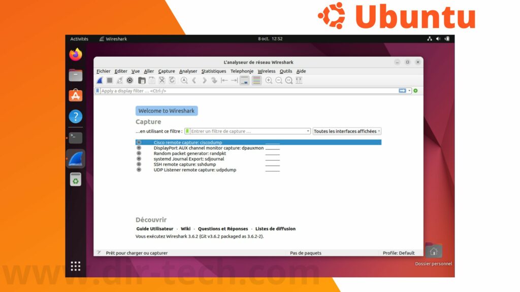 Comment installer Wireshark sur Ubuntu