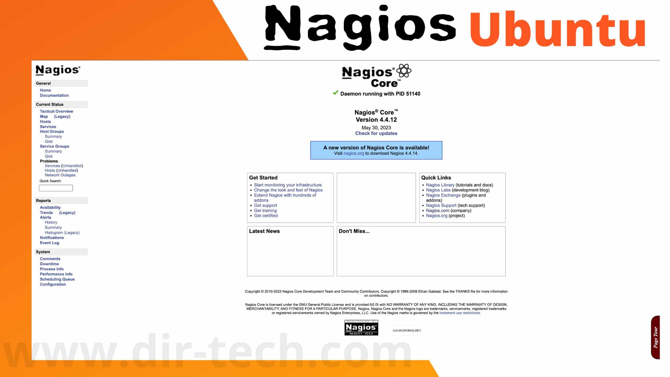 Lire la suite à propos de l’article Comment installer le serveur Nagios sur Ubuntu 22.04 ?