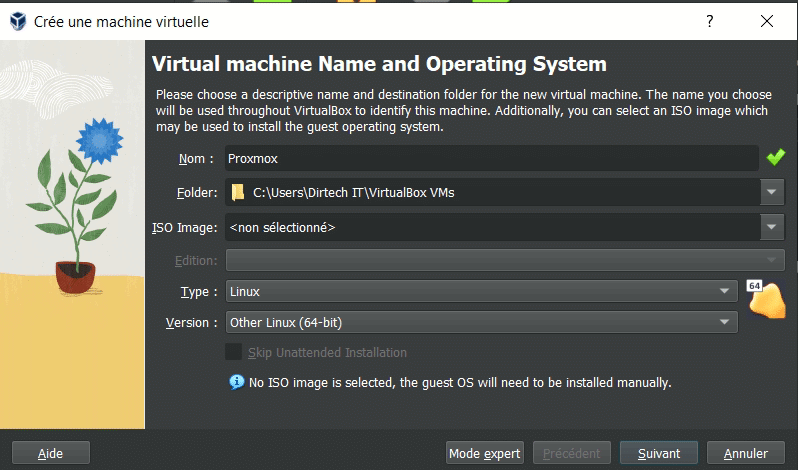 Comment Installer Proxmox VE sur VirtualBox ?