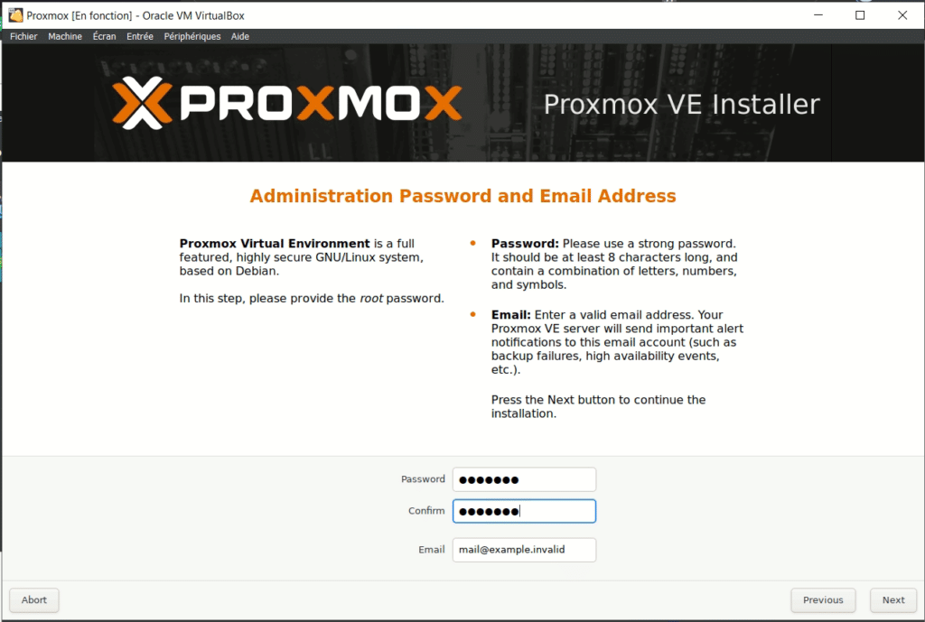 Comment Installer Proxmox VE sur VirtualBox ?