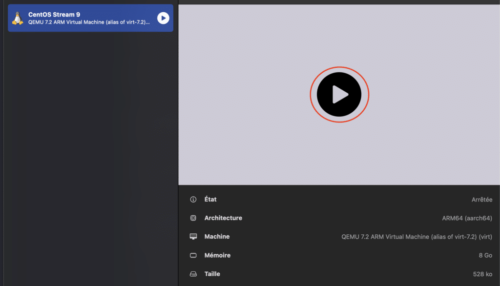 Comment installer CentOS Stream 9 sur Mac M1, M2, M3 avec UTM ?