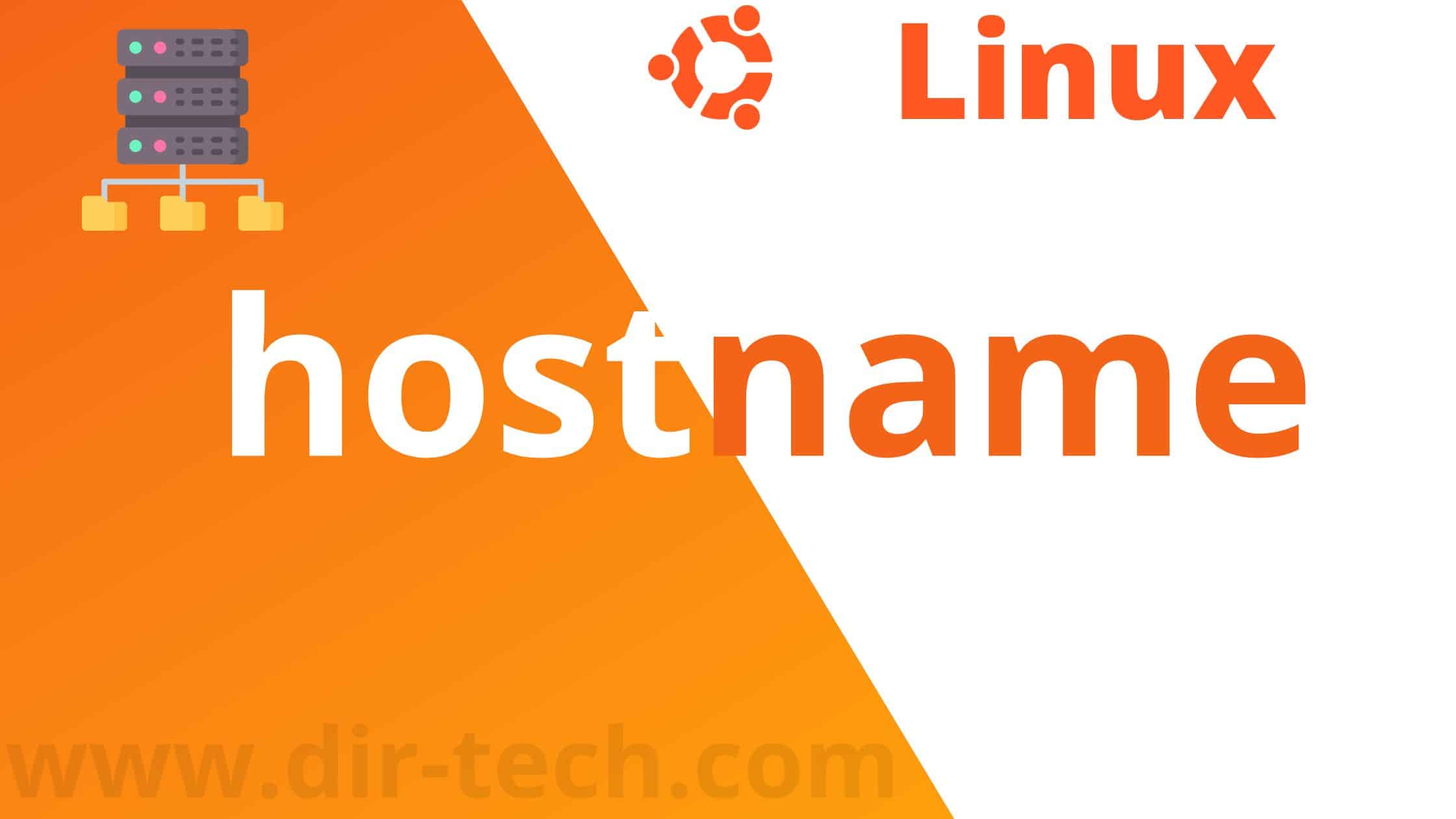 Comment Changer Le Hostname D un Serveur Linux Ubuntu Ou Debian