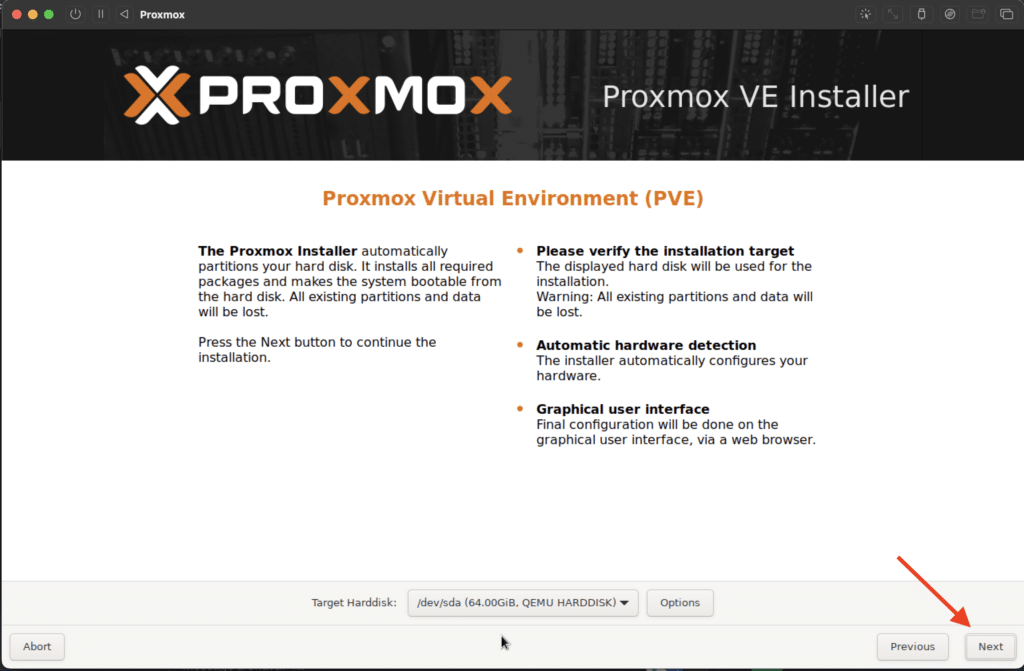 Comment installer Proxmox VE sur Mac M1, M2, M3 avec UTM ?