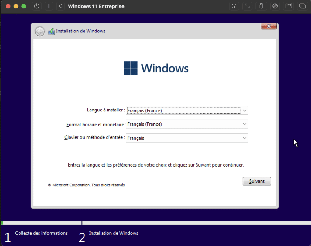 Installer Windows 11 sur un Mac M1/M2/M3 avec UTM