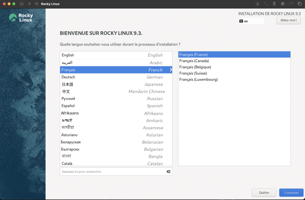 Installer Rocky Linux sur votre Mac Apple Silicon