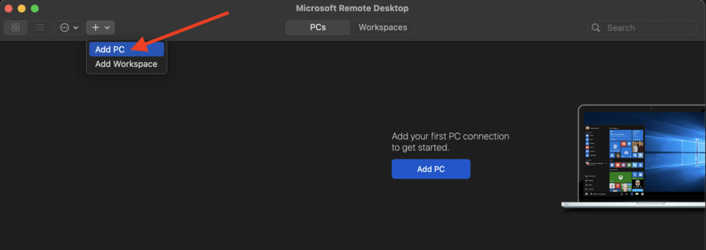 Utiliser RDP pour se connecter à un ordinateur Windows depuis MacOS