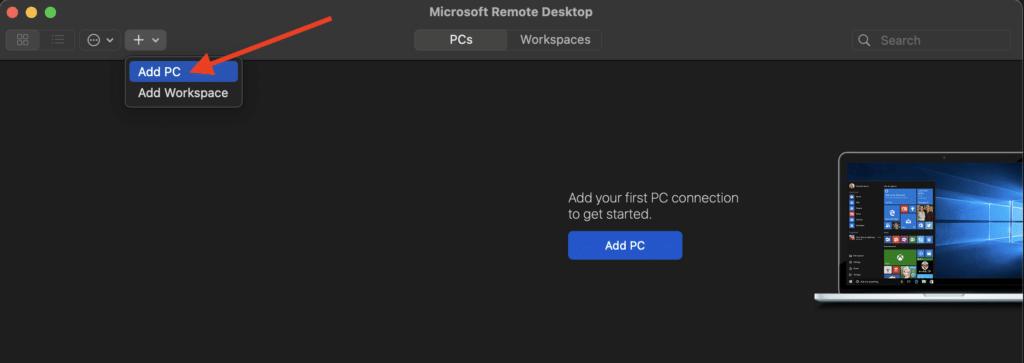Use RDP to connect to a Windows computer from MacOS