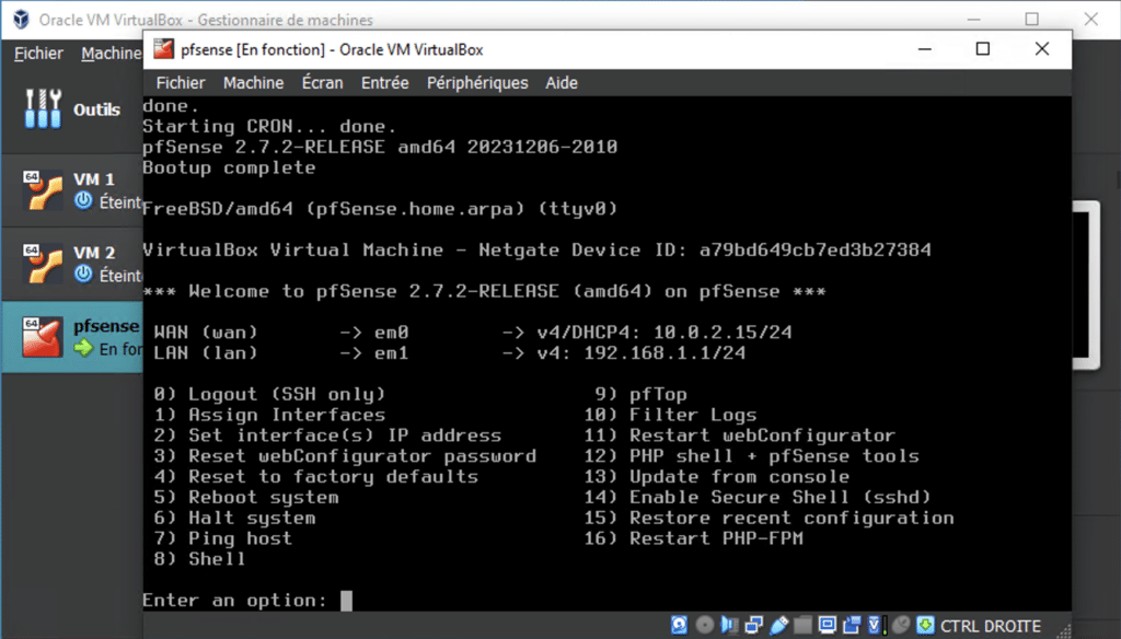 Comment Configurer un LAB pfSense avec VirtualBox ?