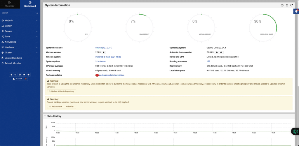 What is Webmin?